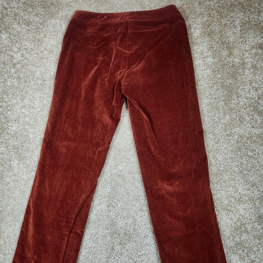 J. McLaughlin Pants Corduroy Rust Orange Cotton Blend Classic Preppy Size‎ 8 - Picture 11 of 12